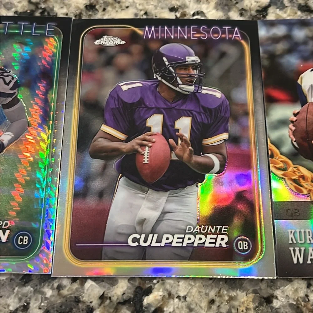 Topps Chrome 2024 24 Football Cards X 20 of which 1 Prism 2 refractors 5 rookies - Picture 4 of 11